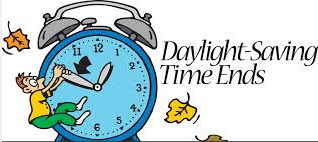 Sunday November 1 — Daylight Saving Time Ends — USA and Canada