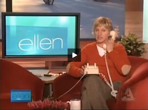 Gladys – – on Ellen – –  doesn’t get out much – – loves Jesus but drinks a little