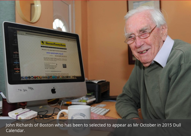 Apostrophe Protection Society’s founder to be “Mr. October” in Dull Men of Great Britain calendar