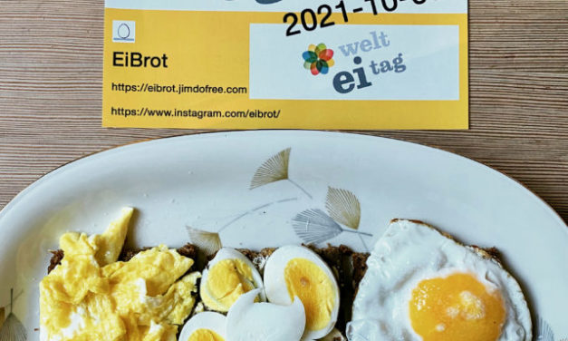 World Egg Day — October 8 — Manfred Heinze celebrated with a triple EiBrot