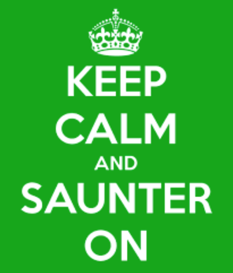 Today: World Sauntering Day