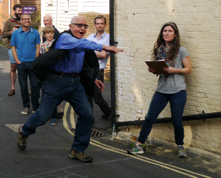 World Pea Throwing Championship – yesterday at Lewes, East Sussex