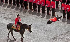 Trooping the Colour – “Celebrating the Orderly” – safe excitement for us but not for everyone