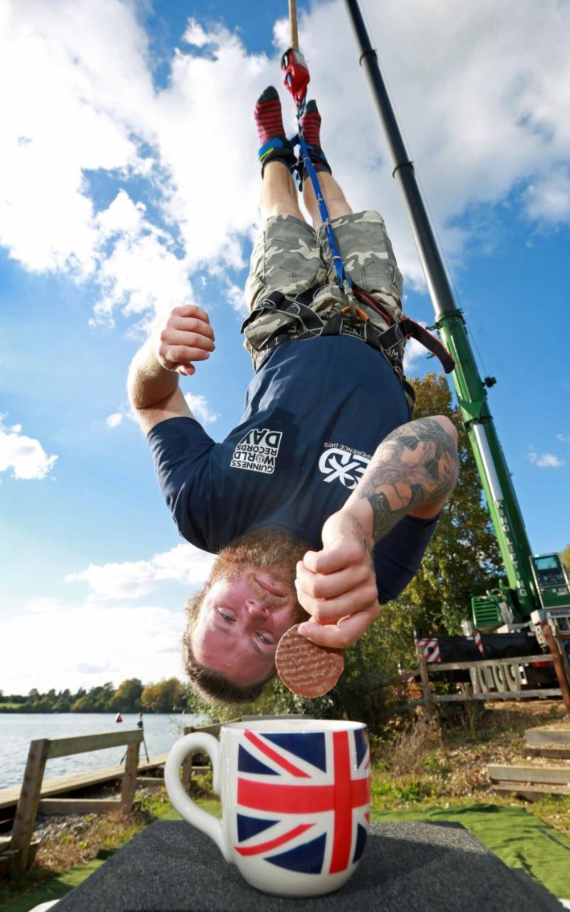 Highest “Bungee Dunking” — Guinness World Record — but not my cup of tea
