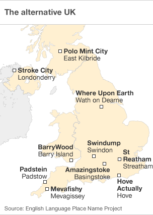 Nicknames for towns—more truthful than official names?