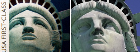 Dull Man Spots Fake Lady Liberty on 2 Billion U.S. Stamps