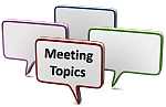 Suggestions of Meeting Topics